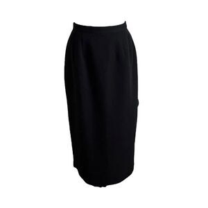 Vintage Michele New York Designer Black Maxi Skirt Formal Work Wear US Size 10